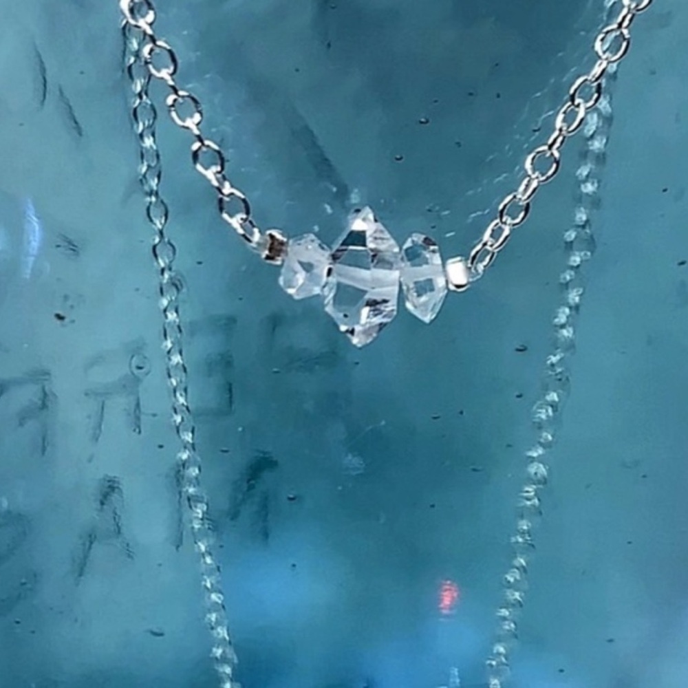 Hand Made Diamond Charm Necklace